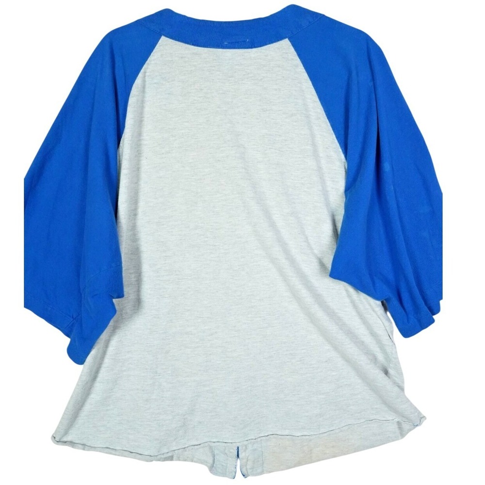 Vintage‎ 1993 Wile E Coyote Looney Tunes Baseball Jersey Athletic Works XL Blue - Picture 3 of 5